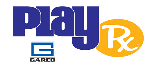 playrx logo with GARED